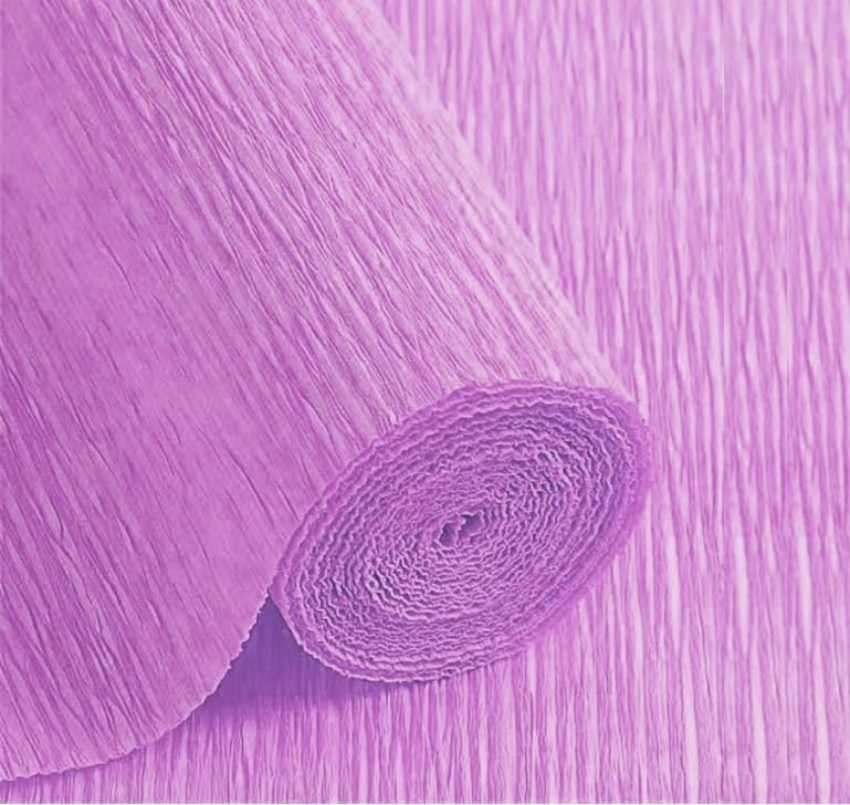 LCREATE LCREATE LCREATE Crepe Paper Roll 8.2ft Long 17 Inch Wide for Wedding Ceremony Various Large Festivals Decoration (37-Light Violet) - Image 1